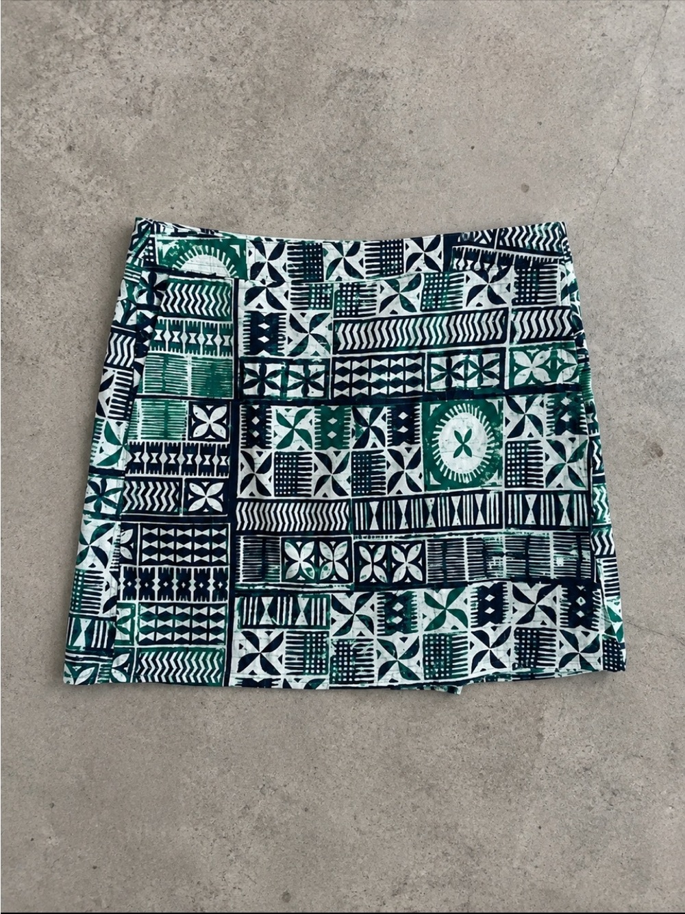 RipSkirt Hawaii Emerald Tapa Wrap Travel Skirt XL Length 2 Resort Adjustable